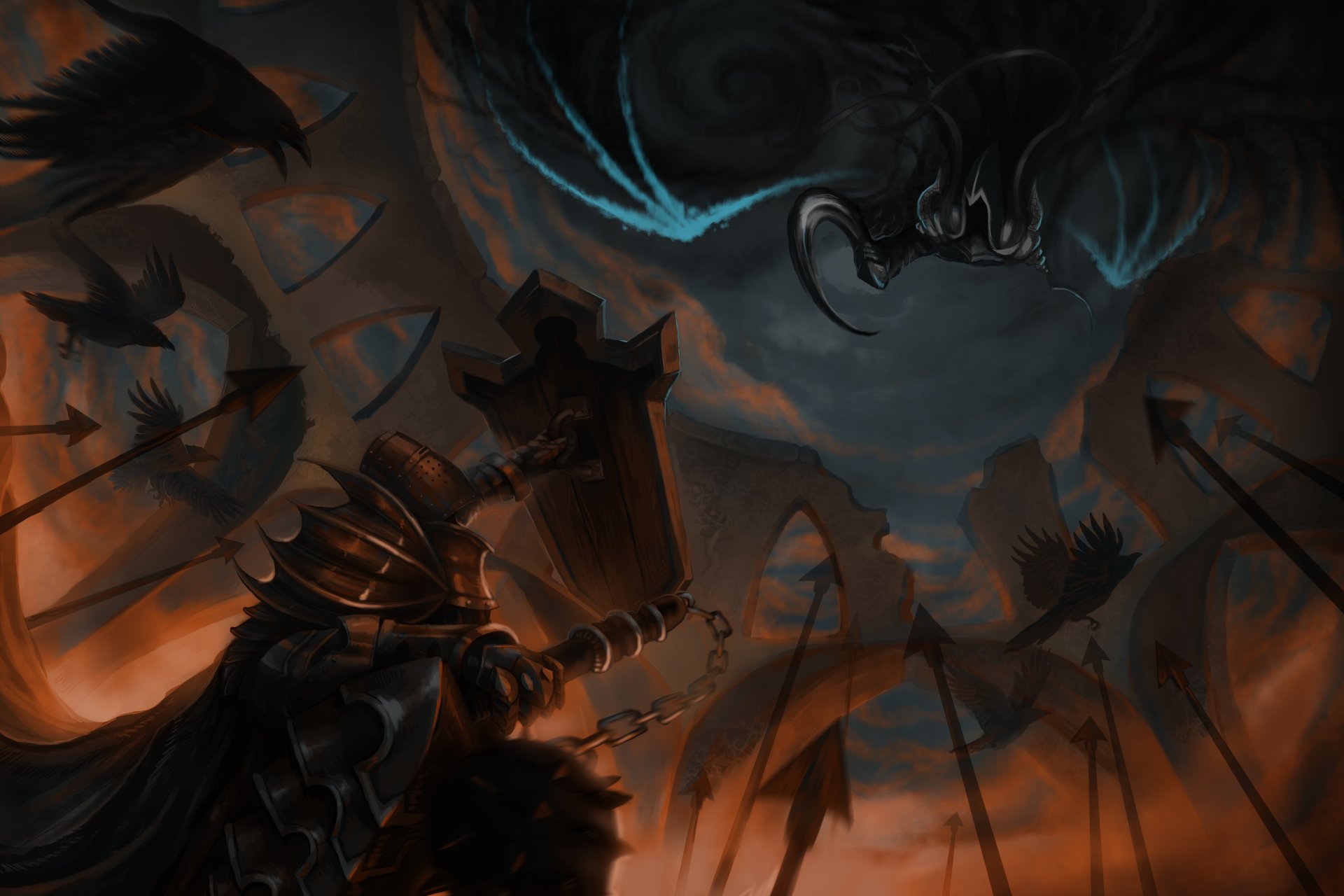 Download Malthael (Diablo III) Crusader (Diablo III) Video Game Diablo III: Reaper Of Souls 8k Ultra HD Wallpaper by MyraethCorax