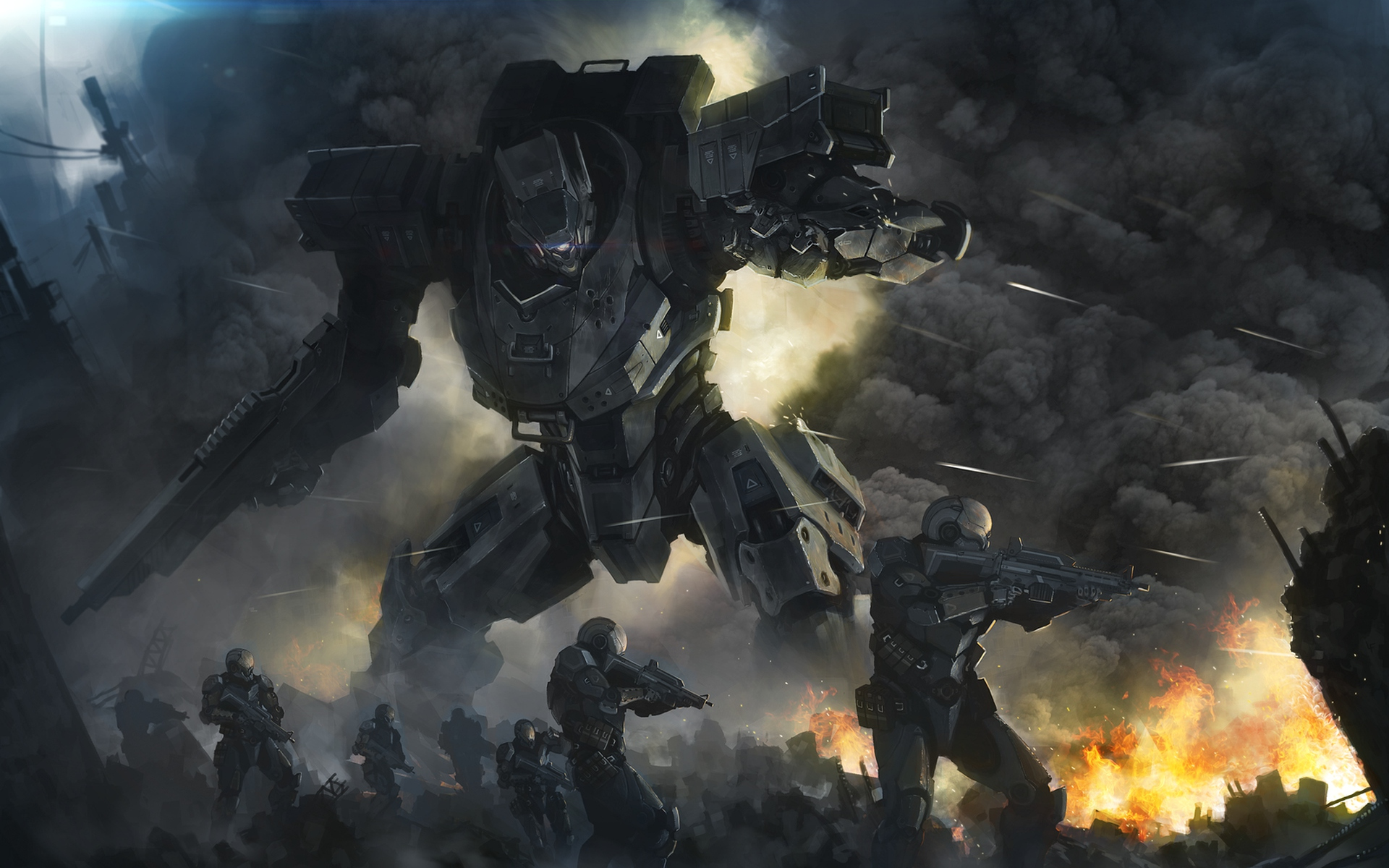 Download Sci Fi Robot HD Wallpaper by Ludrovan Laslo