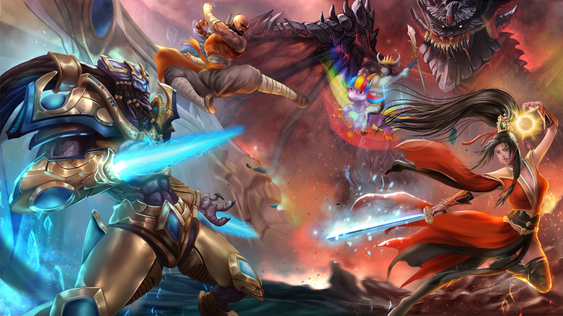 7000x3938 Heroes Of The Storm Wallpaper Background Image. 