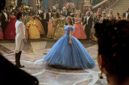 Richard Madden Lily James movie Cinderella (2015) HD Desktop Wallpaper | Background Image