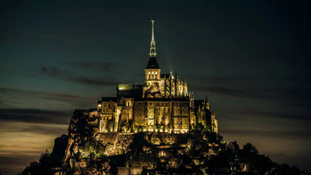 religious Mont Saint- Michel HD Desktop Wallpaper | Background Image