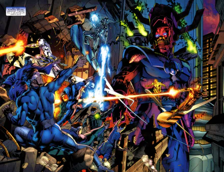 Reed Richards Doctor Strange Galactus Silver Surfer Mister Fantastic Comic Fantastic Four HD Desktop Wallpaper | Background Image