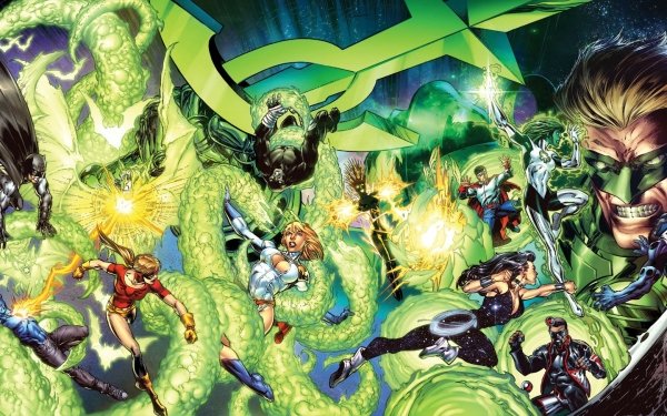 Comics DC Comics Green Lantern Power Girl Batman Donna Troy Jade Lightning HD Wallpaper | Background Image