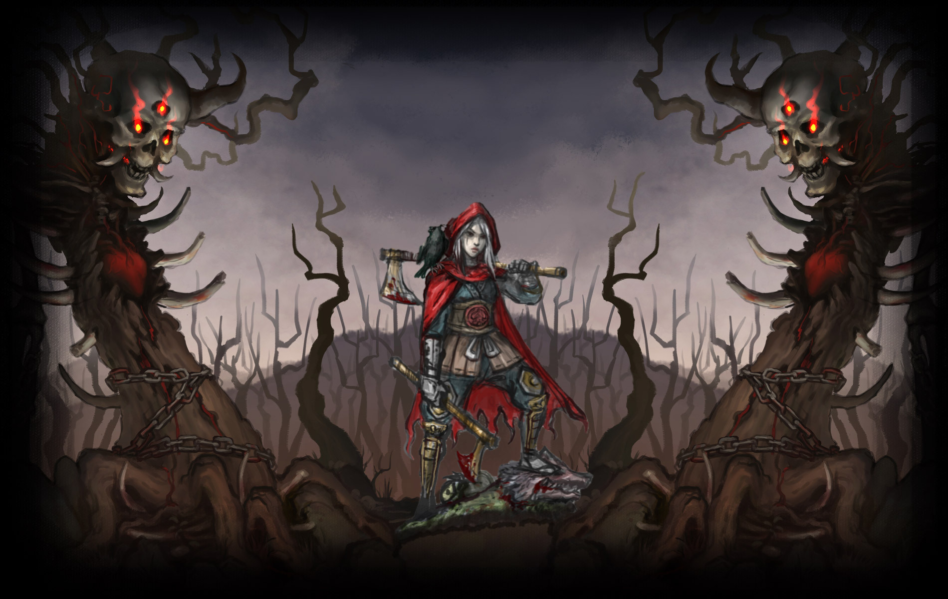 Video Game Akaneiro: Demon Hunters HD Wallpaper | Background Image