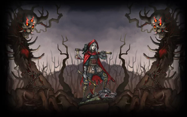 video game Akaneiro Demon Hunters HD Desktop Wallpaper | Background Image