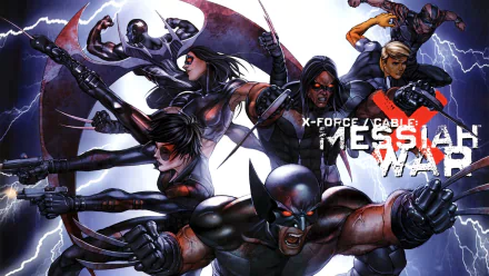 X-23 Domino (Marvel Comics) Warren Worthington III Archangel (Marvel Comics) Wolverine Comic X-Force HD Desktop Wallpaper | Background Image