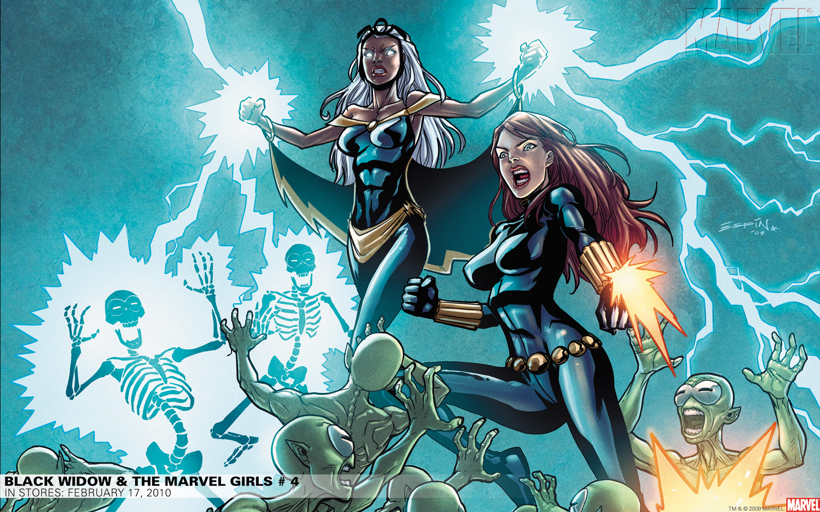 Comics Black Widow & the Marvel Girls HD Wallpaper | Background Image