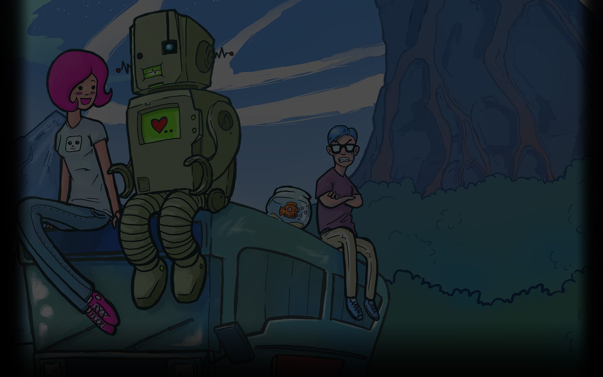 Download Video Game Girls Like Robots HD Wallpaper