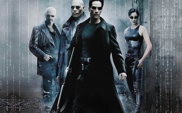 Movie The Matrix Keanu Reeves Laurence Fishburne Carrie-Anne Moss Neo HD Wallpaper | Background Image
