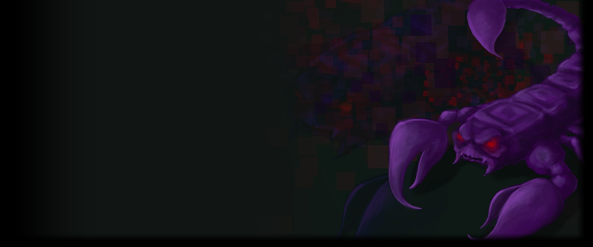 HD PC desktop wallpaper featuring a dark, pixel-art style scene from the video game Pixel Boy and the Ever Expanding Dungeon with a large purple crab-like creature.