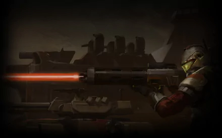 HD PC desktop wallpaper featuring a soldier firing a futuristic weapon, inspired by Sid Meier's Civilization: Beyond Earth video game.