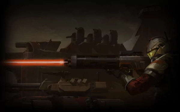 HD PC desktop wallpaper featuring a soldier firing a futuristic weapon, inspired by Sid Meier's Civilization: Beyond Earth video game.