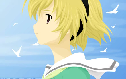 Hōjō Satoko Anime Higurashi When They Cry HD Desktop Wallpaper | Background Image