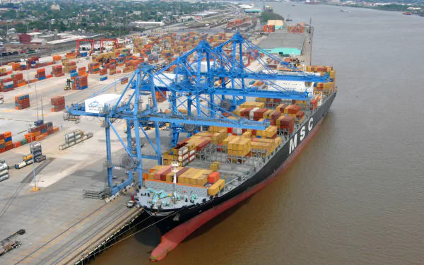 man made Container terminal HD Desktop Wallpaper | Background Image