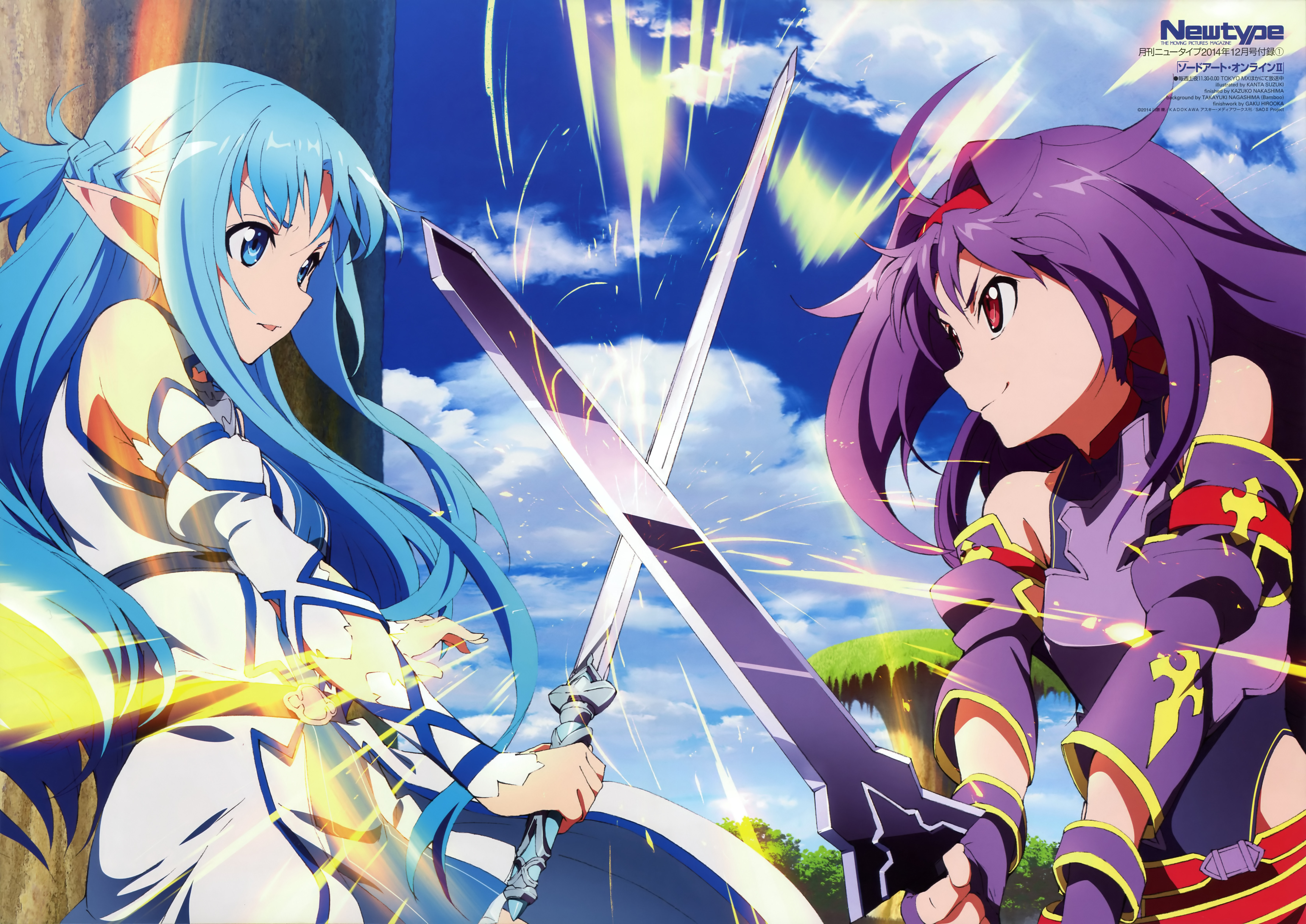 Yuuki vs Asuna Battle - 4K Sword Art Online II Wallpaper