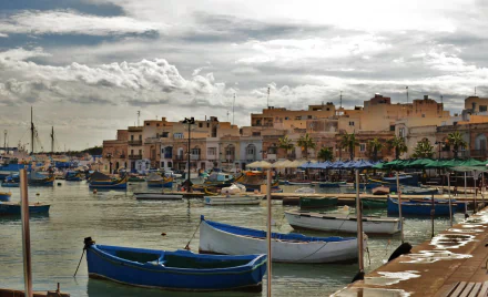 man made Marsaxlokk HD Desktop Wallpaper | Background Image