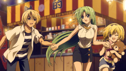 Hōjō Satoshi Sonozaki Shion Anime Higurashi When They Cry HD Desktop Wallpaper | Background Image