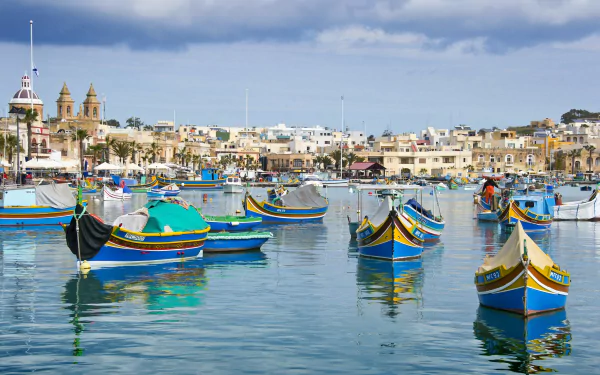 man made Marsaxlokk HD Desktop Wallpaper | Background Image