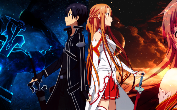 Anime Sword Art Online Kirito Asuna Yuuki HD Wallpaper | Background Image