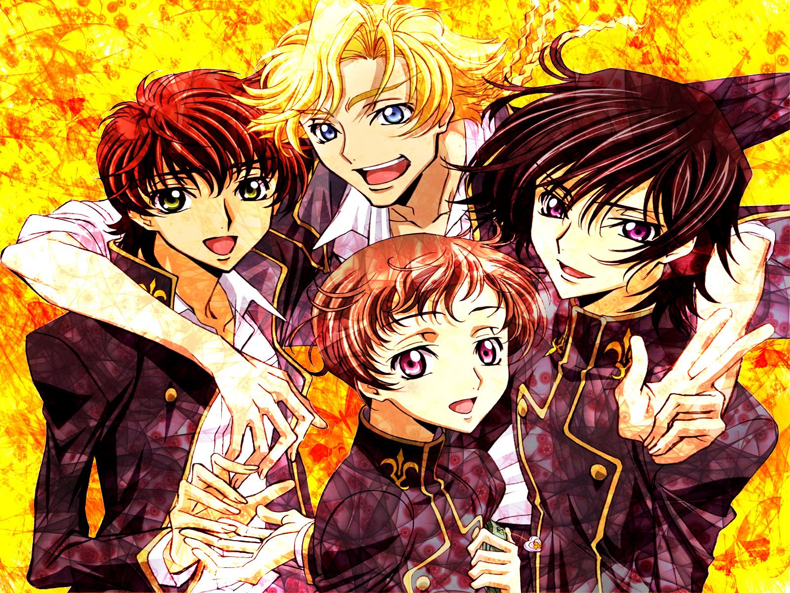 Download Suzaku Kururugi Gino Weinberg Lelouch Lamperouge Rolo Lamperouge Anime Code Geass Wallpaper