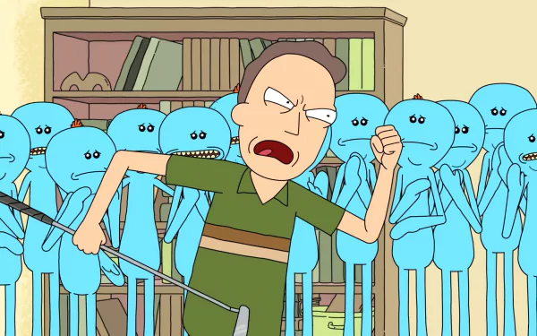 Mr. Meeseeks (Rick and Morty) Jerry Smith TV Show Rick and Morty HD Desktop Wallpaper | Background Image