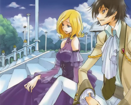 Milly Ashford Suzaku Kururugi Anime Code Geass HD Desktop Wallpaper | Background Image