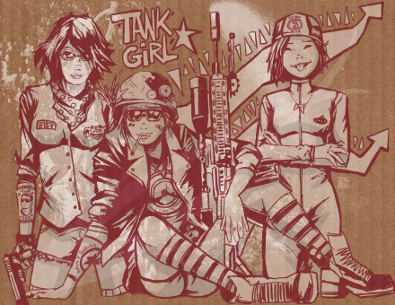 Comic Tank Girl HD Desktop Wallpaper | Background Image
