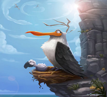  Albatross and son by Mark Hansen