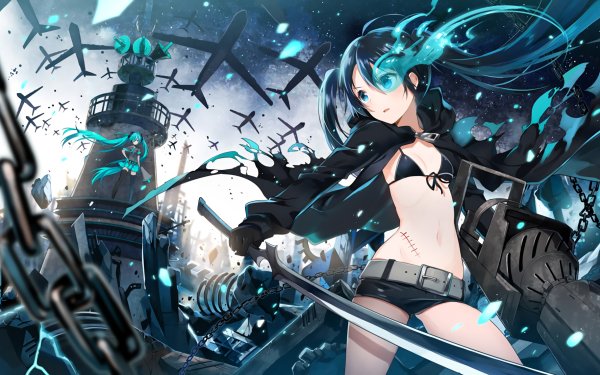Anime Black Rock Shooter Hatsune Miku HD Wallpaper | Background Image