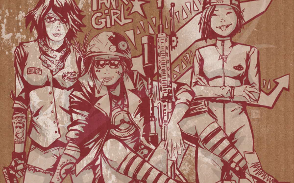 Comic Tank Girl HD Desktop Wallpaper | Background Image