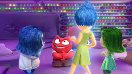 Disgust (Inside Out) Joy (Inside Out) Sadness (Inside Out) Anger (Inside Out) movie Inside Out HD Desktop Wallpaper | Background Image