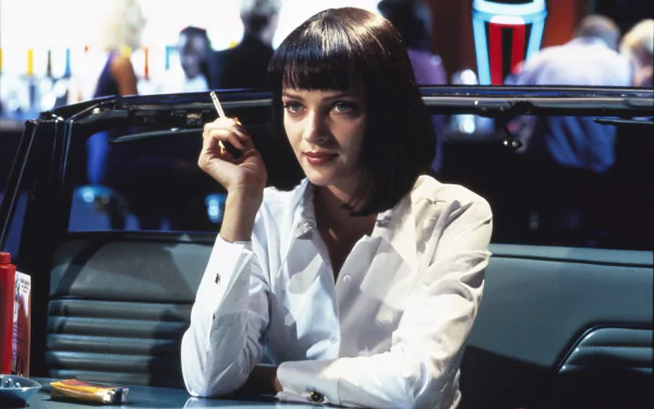 Uma Thurman movie Pulp Fiction HD Desktop Wallpaper | Background Image