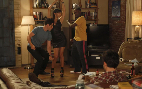 Cece Parekh Hannah Simone Winston Bishop Lamorne Morris Schmidt (New Girl) Max Greenfield Nick Miller Jake Johnson TV Show New Girl HD Desktop Wallpaper | Background Image