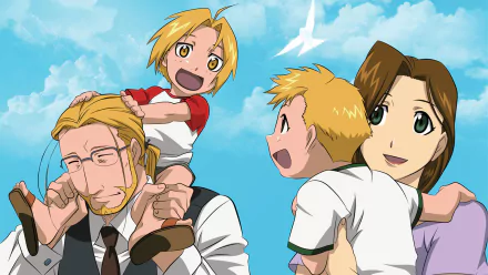 Van Hohenheim Trisha Elric Alphonse Elric Edward Elric Anime Fullmetal Alchemist HD Desktop Wallpaper | Background Image