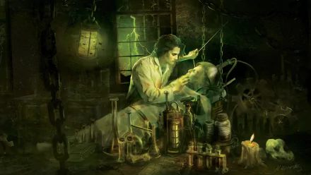 fantasy Frankenstein HD Desktop Wallpaper | Background Image