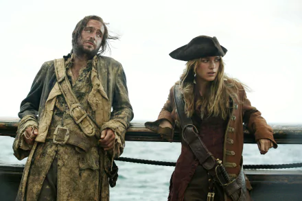 James Norrington Jack Davenport Elizabeth Swann Keira Knightley movie Pirates Of The Caribbean: Dead Man's Chest HD Desktop Wallpaper | Background Image