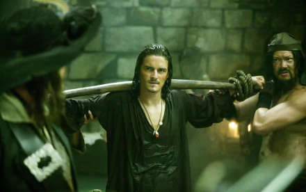 Will Turner Orlando Bloom movie Pirates Of The Caribbean: At World's End HD Desktop Wallpaper | Background Image