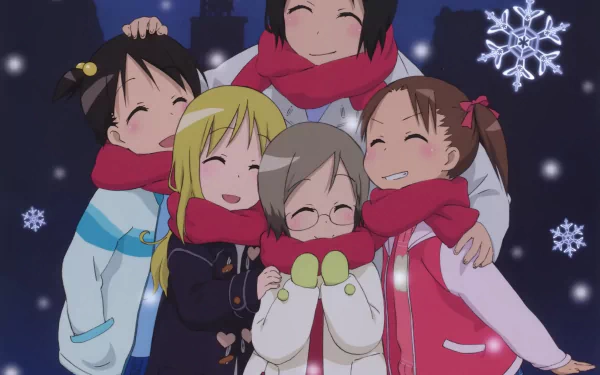 Anime Strawberry Marshmallow HD Desktop Wallpaper | Background Image