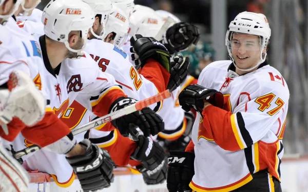 hockey Sports Calgary Flames HD Desktop Wallpaper | Background Image