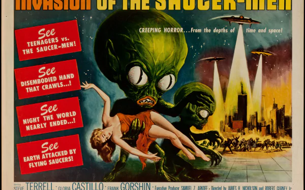 movie Invasion of the Saucer Men HD Desktop Wallpaper | Background Image