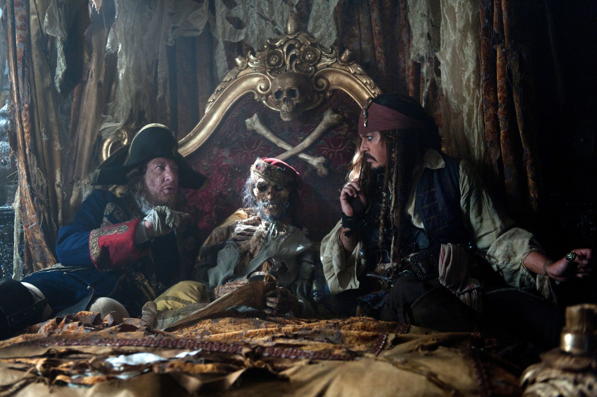 Download Geoffrey Rush Hector Barbossa Johnny Depp Jack Sparrow Movie ...