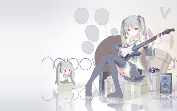 Wallpaper girl, anime, art, kit, piano, Vocaloid for mobile and desktop,  section арт, resolution 3840x1848 - download