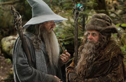 Ian McKellen Gandalf movie The Hobbit: The Desolation Of Smaug HD Desktop Wallpaper | Background Image