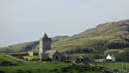 religious St Clement's Church, Rodel HD Desktop Wallpaper | Background Image