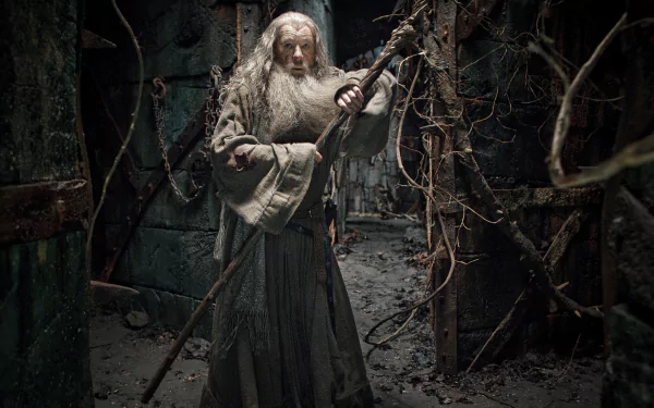 Ian McKellen Gandalf movie The Hobbit: The Desolation Of Smaug HD Desktop Wallpaper | Background Image