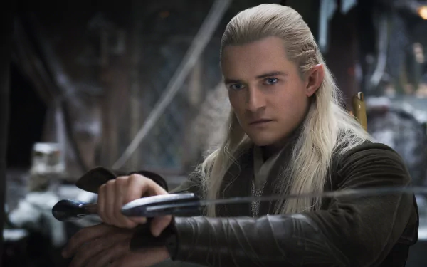 Orlando Bloom movie The Hobbit: The Desolation Of Smaug HD Desktop Wallpaper | Background Image
