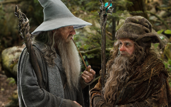 Movie The Hobbit: The Desolation of Smaug The Lord of the Rings Gandalf Ian McKellen HD Wallpaper | Background Image