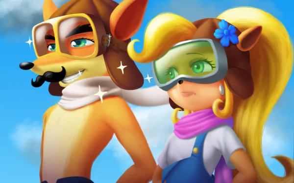  Crash and Coco Bandicoot by Cadell Marquis Banks