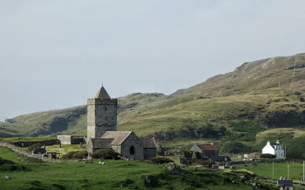 religious St Clement's Church, Rodel HD Desktop Wallpaper | Background Image