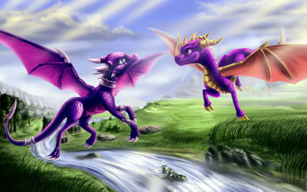  Spyro and Cynder by Anton Ek